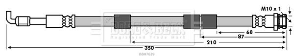 BORG & BECK Тормозной шланг BBH7639